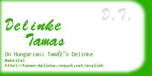 delinke tamas business card